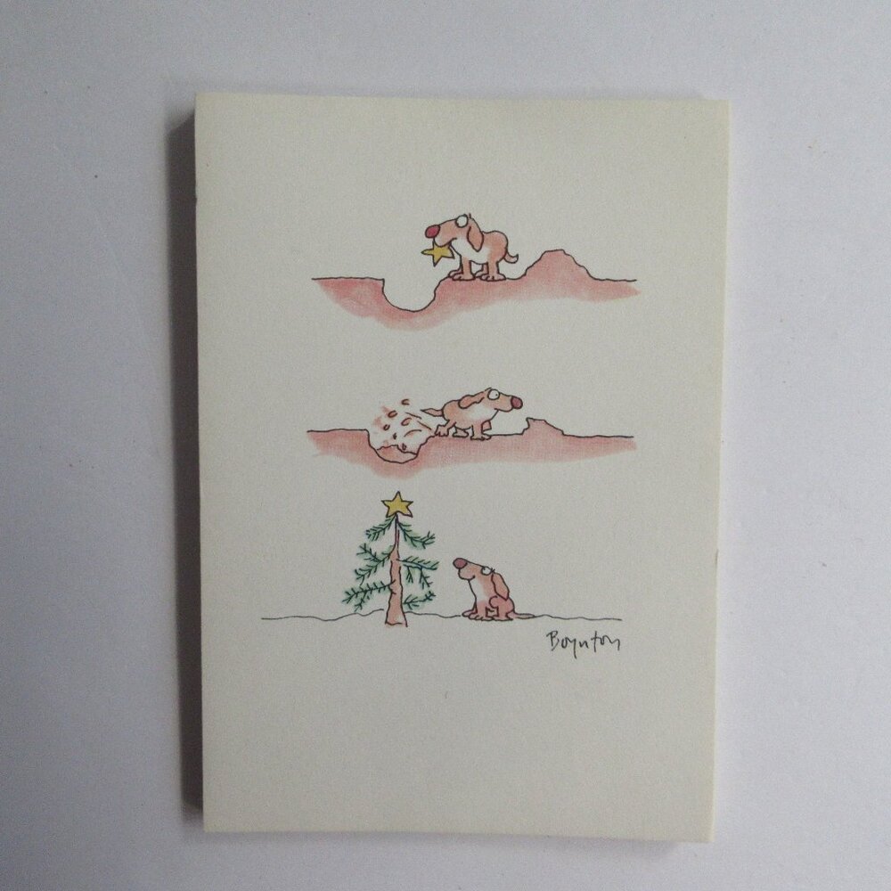 8 Sandra Boynton 1981 Holiday Christmas Greetings Cards w/ Envelopes in Box